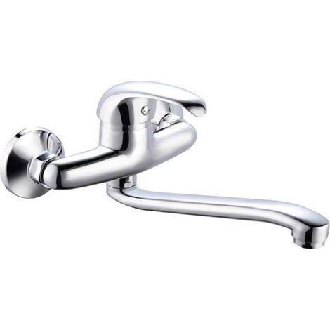 Grifo monomando de cocina ROUSSEAU Mambo - Sin ducha - Cromo gris