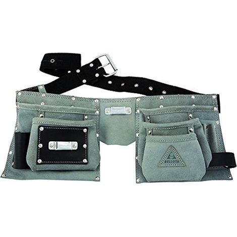 Bellota 51320 - Cintura Porta Attrezzi Professionale per Operai - Marsupio Porta Attrezzi Regolabile - Colore Standard - 22,5 x 130 cm (1/4)