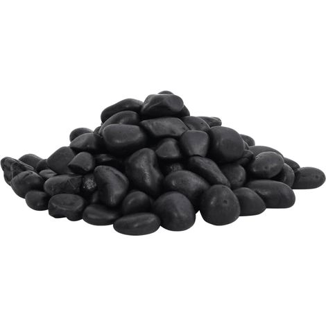 vidaXL Ciottoli Levigati 25 kg Neri 2-5 cm (1/4)