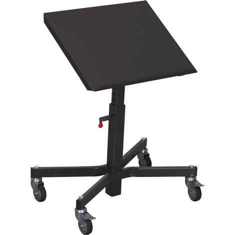 VARIOfit Materialständer, einseitig neigbar mit höhenverstellbarer Ladefläche 520-800mm RAL 7016 Anthrazitgrau