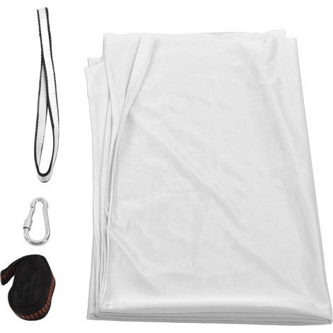 Kinderhängematte aus dehnbarem und bequemem Polyester, ideal für sensorisches Aerial Yoga, drinnen und draußen, silbergrau. (1/5)