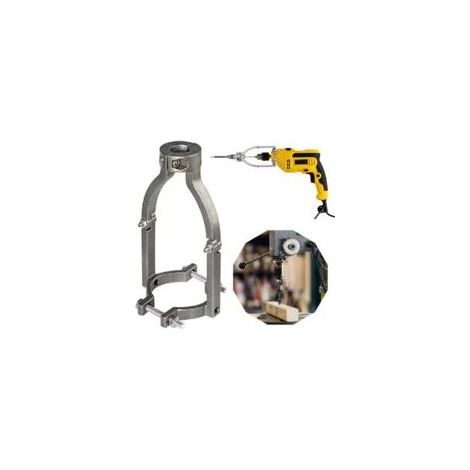 Adaptateur de foret à trou carré pour perceuse, accessoire de mortaisage pour perceuse à colonne, mortaiseuse pour le travail du bois, installation et démontage faciles (1/4)