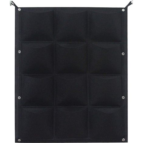 Sac de culture vertical pour plantes + Jardinière suspendue éco-responsable + Felt Pocket + Plant Bag 100x50cm avec 18 poches (1/5)
