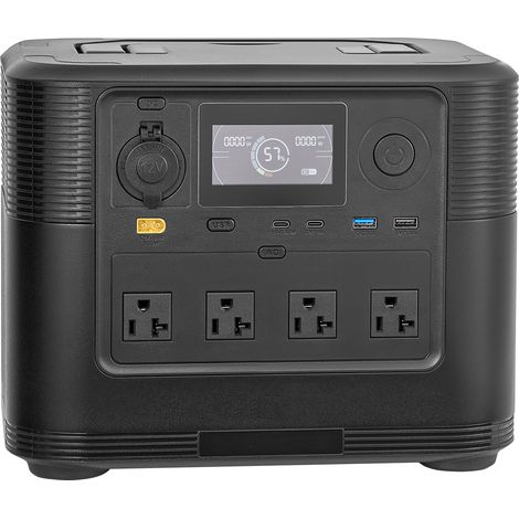 Mophorn Tragbare Powerstation, 1800W Solargenerator, 1008Wh LiFePO4-Akku-Backup mit 8 Anschlüssen für den Einsatz bei Stromausfällen, Outdoor-Camping und Wohnmobilreisen (Solarpanel nicht enthalten) (1/5)