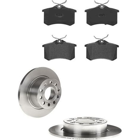 KIT FRENI POSTERIORI compatibile con SEAT LEON (5F1) - DISCHI + PASTIGLIE OEM: P 85 020 / 17520 , 18117 /SOSTITUZIONE DIRETTA/BASSA POLVERE/SILENZIOSO (1/5)