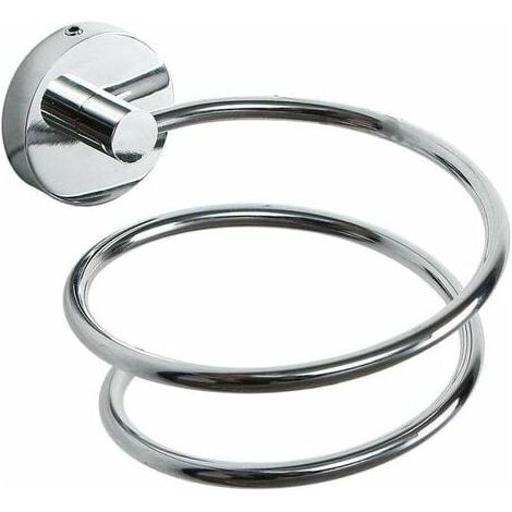 Wall Mounted Hair Dryer Holder, 304 Stainless Steel Hair Dryer Storage/Holder, Bathroom Accessories (1/5)