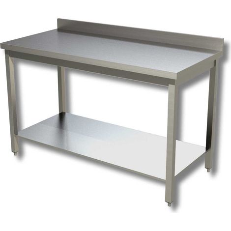 Table avec etagere et dosseret - Gamme 700 - Ristopro