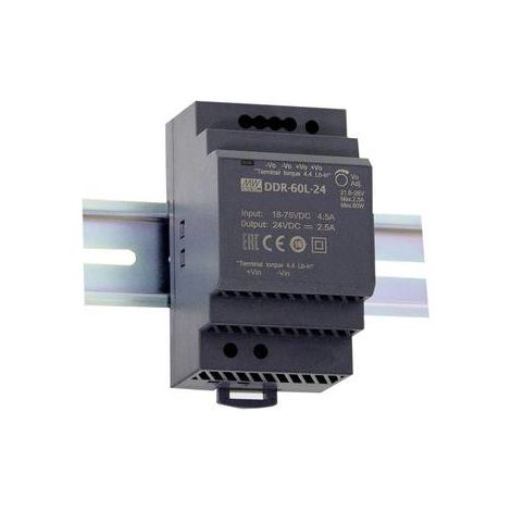 [GEBRAUCHT] B-Ware Mean Well Ddr 60 G 12 Hutschienen Dc/Dc Wandler (Din Rail) 12 V/Dc 5 A 60 W