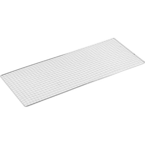 Grille Barbecue avec Grilles en Acier Inoxydable 62x60cm et 3 Fourchettes Camping en Bois de Hêtre (1/4)