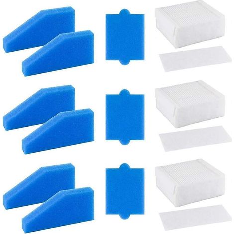 Lot de 3 filtres de rechange 787241 pour aspirateurs Thomas Aqua + Multi Clean X8 Parquet, Aqua + Pet & Family (1/5)