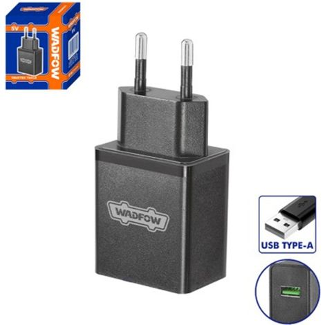 Cargador Usb-a 5v 2a WADFOW, compacto, ligero, carga rápida, protección contra sobrecargas
