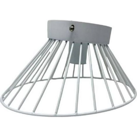 Plafoniera lampadario in metallo porta lampadina E27 stile moderno nero c70n LED BIANCO