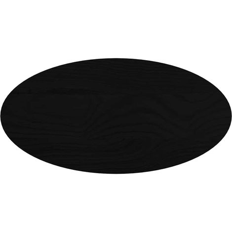 Dessus de table,Plateau de table,Dessus de bureau marron foncé 80x40x4 cm bois chêne massif ovale CFW77290 (1/5)