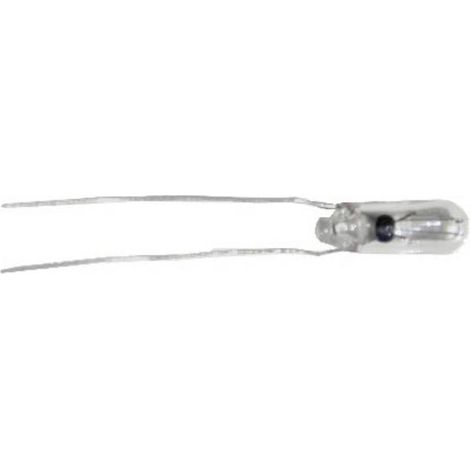 BELI-BECO 9530 Lampadina a incandescenza subminiaturizzata 12 V 0.60 W con terminali Trasparente 1 pz.