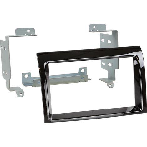 Kit Support Autoradio compatible avec Jumper Ducato Peugeot 06-21 sans autoradio origine - noir brillant (1/2)