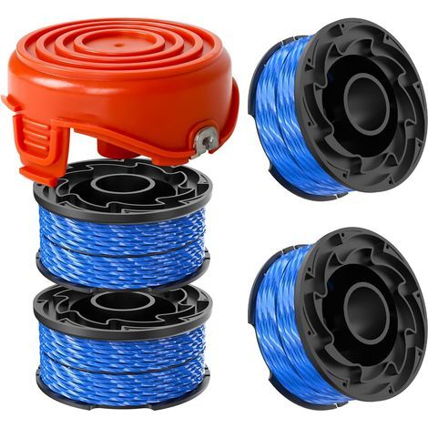 Black and Decker A6441 Bobine de fil de rechange pour débroussailleuse Black & Decker GL315 GL350 GL650 GL652 GL655 GL660 GL680, 1,65 mm de diamètre et 12,2 m de long (1/5)
