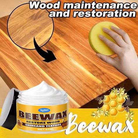 KineShineX Bienenwachs-Pflegeöl für Rosenholzmöbel, Pflege von Massivholz, Wachs für Verbundböden, Polierpaste für Holz (1/5)