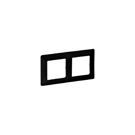 Legrand 2-FACH RAHMEN SCHWARZ (754252 VALENA LIFE)