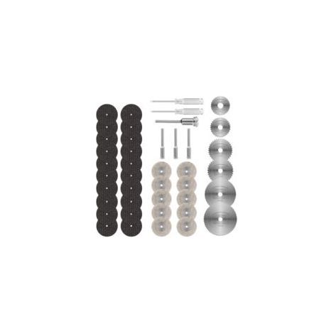 Disques de Coupe Dremel 36PCS, Kit Lames Scie Circulaire HSS Diamant Résine, Coupe Bois Métal Plastique, Outil Rotatif (1/5)