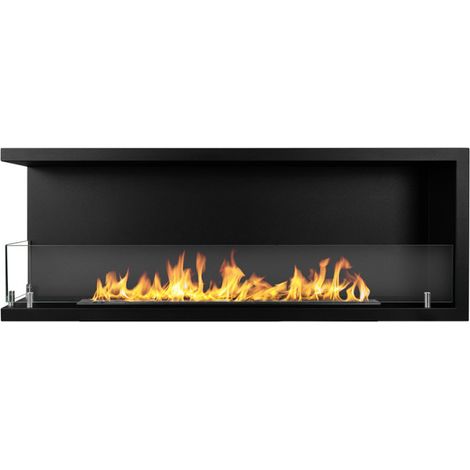 Camino de bioetanol angular Sutri 120 Sx empotrado izquierdo 120x22,4x45 cm – Diseño moderno y sostenible