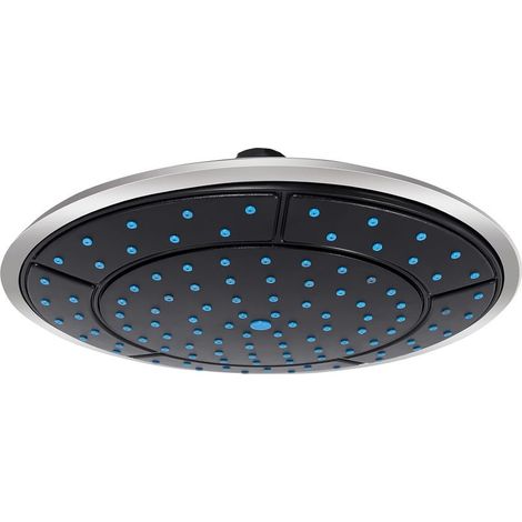 1 pommeau de douche rond en plastique de 25 cm, accessoire de cabine pour chambre à coucher (1/5)
