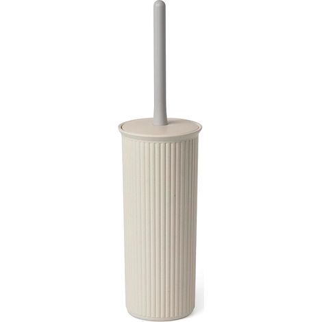 1 - Brosse Toilettes - Accessoire WC - Design Compact Ergonomique - Plastique Recyclé Sans BPA - Pour Maison Et Bureau - Noir - 9,5x9,5x39,5 cm (1/3)