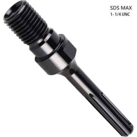 Adaptateur SDS Max - KZQ - 190 mm - UNC 1 1/4 - Acier de haute qualité - Compatible forets diamantés (1/4)