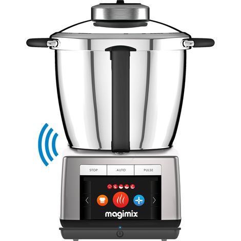 Magimix – Robot cuiseur multifonction Cook Expert Triple XL Connect – Système de chauffe induction – Balance XL connectée – 1 800 W – 14 programmes automatiques (1/4)