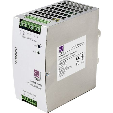 TRU COMPONENTS TC-13850164 Hutschienen-Netzteil (DIN-Rail) 48 V/DC 5 A 240 W Anzahl Ausgänge:1 x I (1/5)