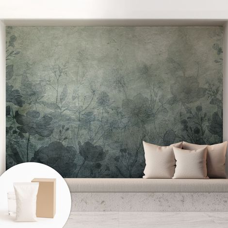 Carta Da Parati Non Tessuto - Decorazione Da Muro - Traspirante - Con Motivo - Per Camera Da Letto Cucina Eleganza vegetale 208x146 cm (1/5)