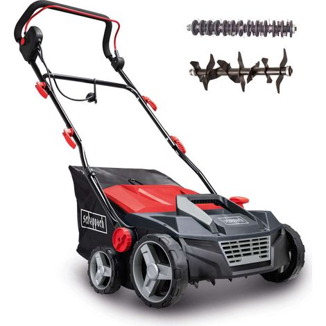 [NEUWERTIG] [NEUWERTIG] Scheppach Elektro Vertikutierer SC38 Entmooser Moosentferner  38cm Schnittbreite  45L Box  1600W Leistung  verstellbare Arbeitshöhe -12 bis +6 mm (1/5)