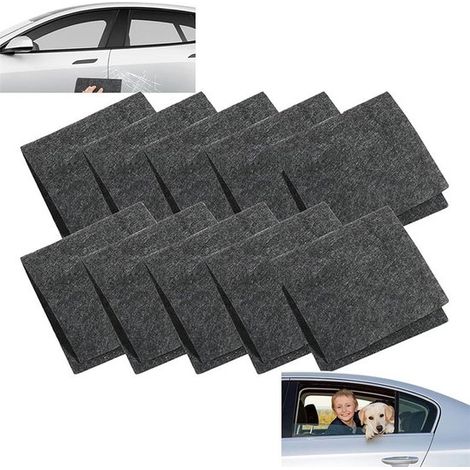 Paquete de 10 paños Nano Sparkle para reparar arañazos en el coche. Paño Nano Magic Cloth, apto para coches. Diámetro: 20 x 10 cm