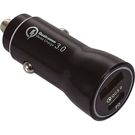 Chargeur de voiture USB C + A QC 3.0