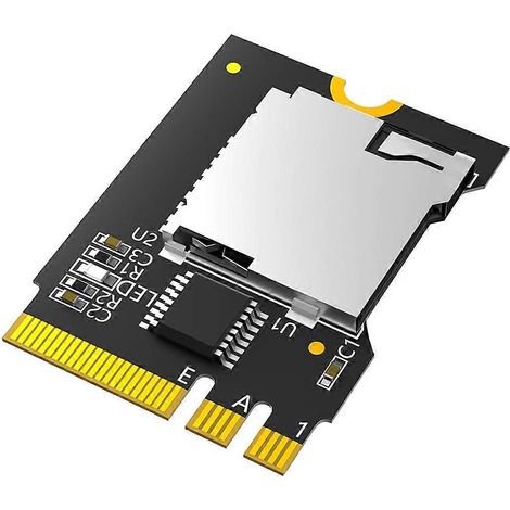 Adaptateur pour carte microSD (TF SDHC SDXC) vers carte NGFF Key AE (nouvelle version) (1/5)
