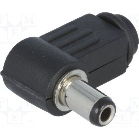 Conector Alimentacion DC 2,5x5,5x9mm Acodado