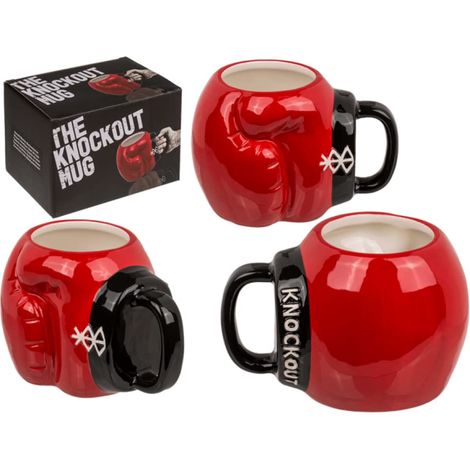 Tasses en céramique, Gant de boxe
