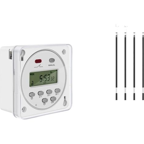 Minuterie LCD CN101A 12V 24V 110V 220V avec relais pour éclairage (1/5)
