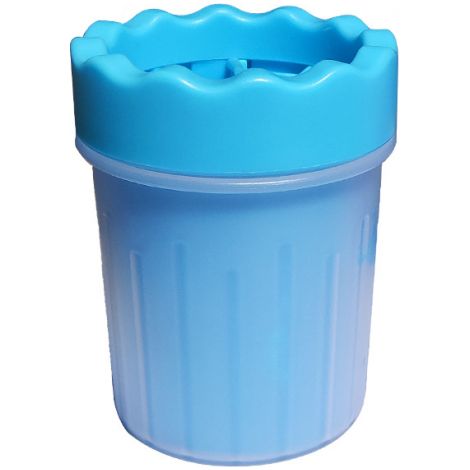 bleu Nettoyant pour pattes d'animaux, nettoyant pour pattes en siliCône, nettoyant pour pattes de chien portable avec serviette pour chiens, chats, soins de massage, griffes sales