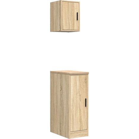 Maison Exclusive - Armoires de garage 2 pcs chêne sonoma bois d'ingénierie