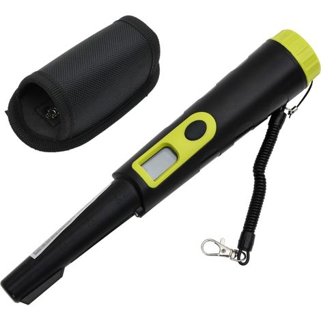 Metalldetektor-Pinpointer mit LCD-Display Schwarz und Gelb