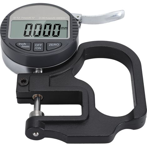 Spessimetro digitale da 0,001 mm / 0,00005 pollici, micrometro elettronico da 0-12,7 mm con display LCD e conversione da unità metriche a pollici. (1/5)