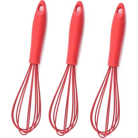 Fouet en Silicone-fouets de cuisine résistants à la chaleur pour ustensiles de cuisine antiadhésifs, batteur à œufs ballon parfait (1/5)