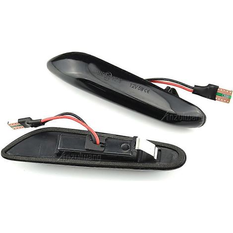 Rétroviseur lumineux à LED pour BMW E90 E91 E92 E93 E60 E87 E82 E46, clignotant latéral dynamique (1/5)
