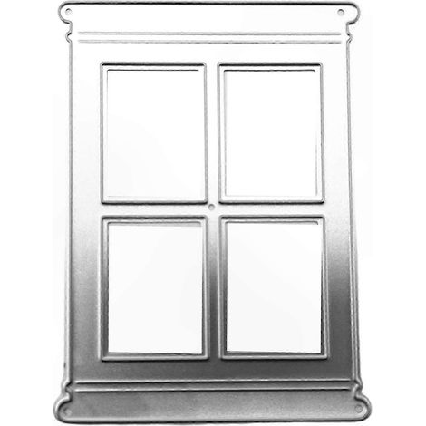 Metallschneideschablone, Fenster, Scrapbooking, DIY-Album, Kartenpapier, Stempeln (1/5)
