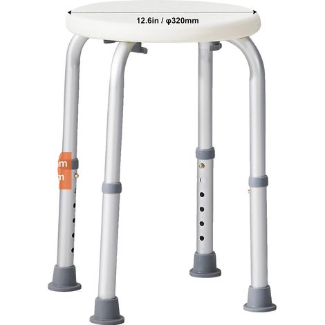 Sedia da doccia, altezza regolabile, design antiscivolo, tipo 1 (1/2)