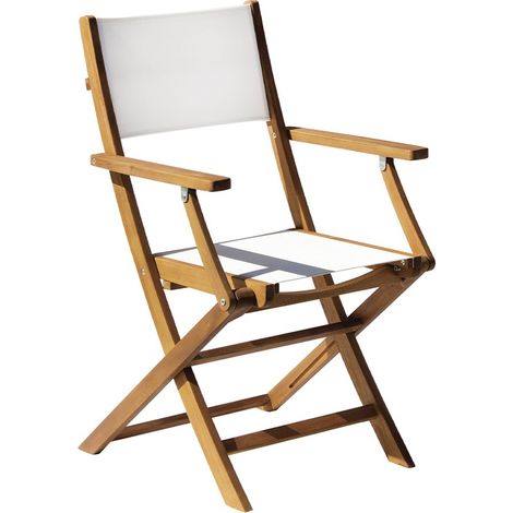 Klappbarer Regiestuhl aus Holz mit Armlehnen Tupai (1/4)