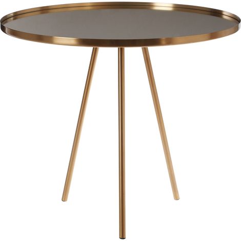 Interiors by Premier Elegant Gold Finish Side Table, Minimalistic Bedside Table, Versatile Sofa Side Table, Durable Side Table (1/3)