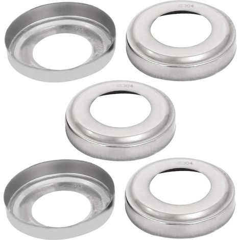 36mm Durchmesser 304 Edelstahl-Leiter-Handlauf-Handlauf-Pfosten-Platten-Abdeckung 5pcs (1/2)