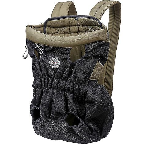 Sac de transport pour animaux de compagnie grande capacité (jusqu'à 10 kg), sac à dos confortable et ajustable (bleu) - L - noir (1/5)