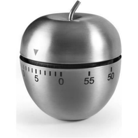 Minuterie - Minuterie Cuisine - Inox - Forme Pomme - Pour Comptoir Cuisine - 1 Pièce